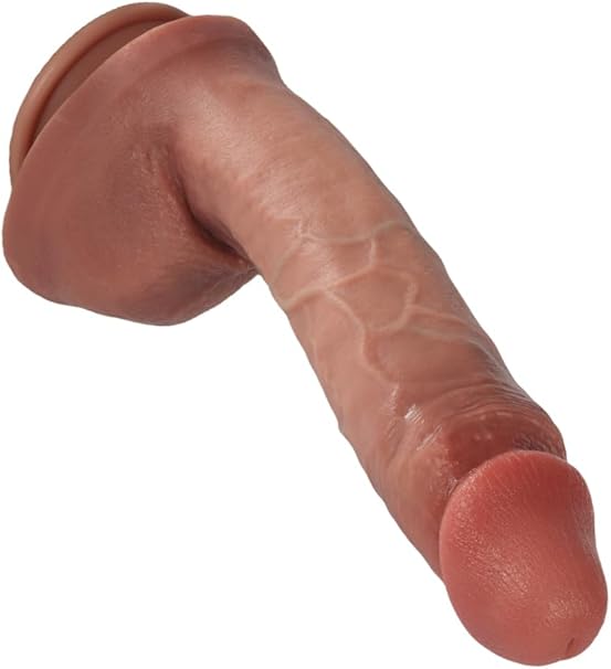 9" Long & Soft Sexy Real Felling Skin Colored 9 Vibrating Modes Dildo For Sexy Women and men.