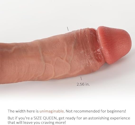9" Long & Soft Sexy Real Felling Skin Colored 9 Vibrating Modes Dildo For Sexy Women and men.