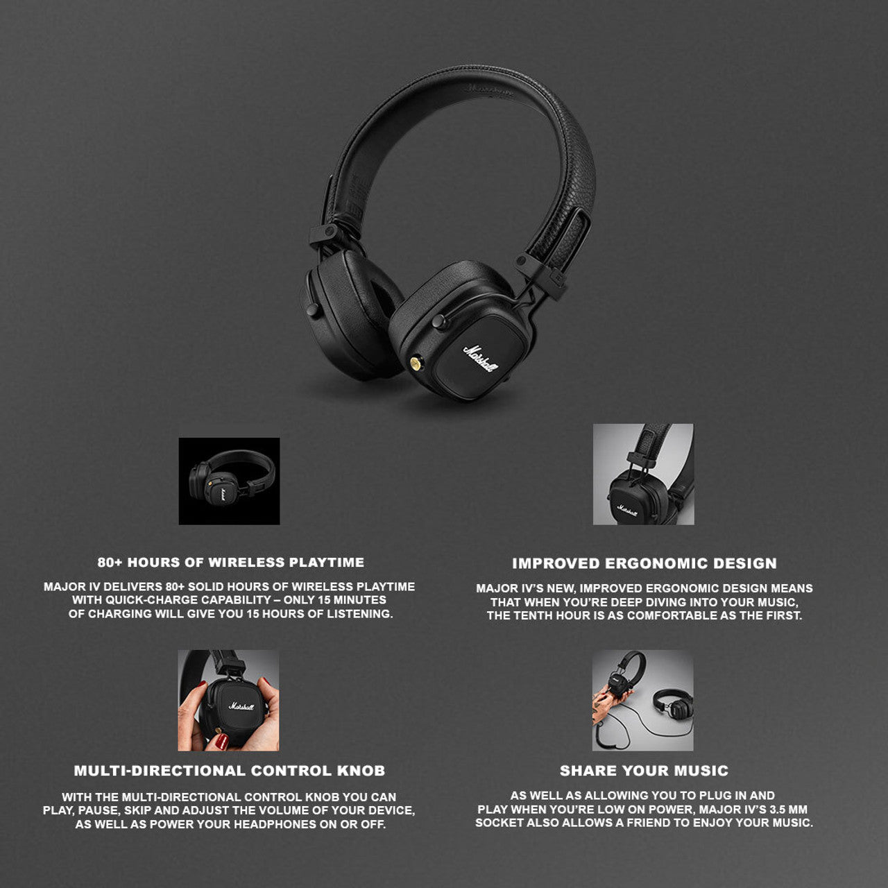 Marshall Major IV Bluetooth