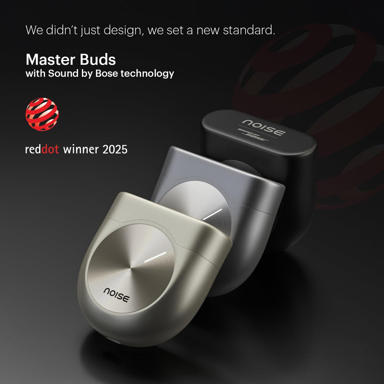 Noise Master Buds, 49dB ANC, 6 Mic ENC, 44 Hr Battery, Spatial Audio Bluetooth