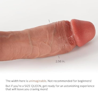 9" Long & Soft Sexy Real Felling Skin Colored 9 Vibrating Modes Dildo For Sexy Women and men.