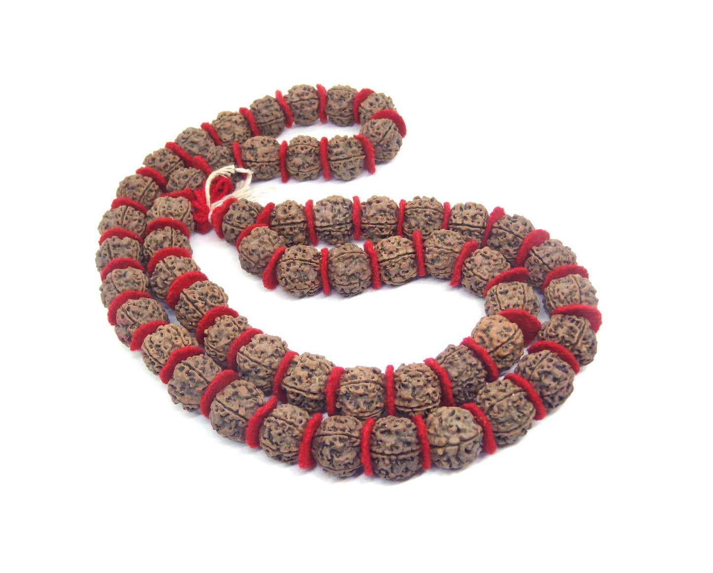 5 Mukhi Rudraksha Kantha / Mala Nepali 54 +1 Beads